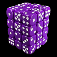 TDSO Opaque Purple 36 x D6 Dice Set
