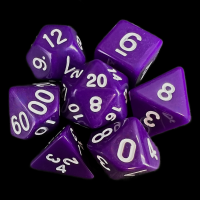 TDSO Opaque Purple 7 Dice Polyset