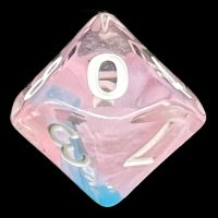 TDSO Ribbon Pink Butterfly D10 Dice