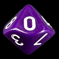TDSO Opaque Purple D10 Dice