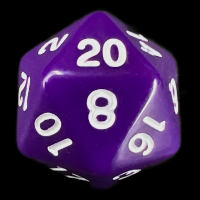 TDSO Opaque Purple D20 Dice