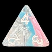 TDSO Ribbon Pink Butterfly D4 Dice