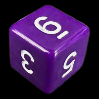 TDSO Opaque Purple D6 Dice
