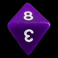 TDSO Opaque Purple D8 Dice