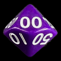 TDSO Opaque Purple Percentile Dice