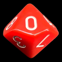 TDSO Opaque Red D10 Dice