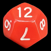 TDSO Opaque Red D12 Dice