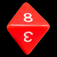 TDSO Opaque Red D8 Dice
