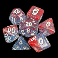 TDSO Particles Blue Blood 7 Dice Polyset