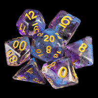 TDSO Particles Swirl Violet Sulfer 7 Dice Polyset