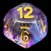 TDSO Particles Swirl Violet Sulfer D12 Dice