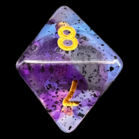 TDSO Particles Swirl Violet Sulfer D8 Dice