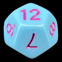 TDSO Pastel Opaque Blue & Purple D12 Dice