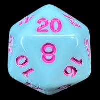 TDSO Pastel Opaque Blue & Purple D20 Dice