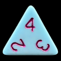 TDSO Pastel Opaque Blue & Purple D4 Dice