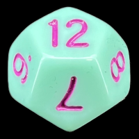 TDSO Pastel Opaque Mint & Purple D12 Dice