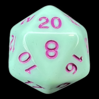 TDSO Pastel Opaque Mint & Purple D20 Dice