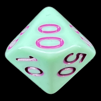 TDSO Pastel Opaque Mint & Purple Percentile Dice