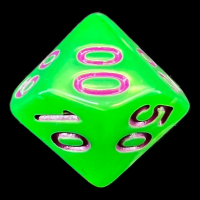 TDSO Pearl Bright Green & Purple Percentile Dice