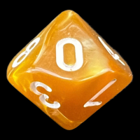 TDSO Pearl Golden & White D10 Dice