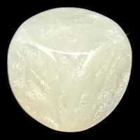 TDSO Pearl Iridescent Blank White 16mm D6 Dice