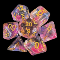 TDSO Pearl Swirl Daybreak 7 Dice Polyset