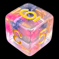 TDSO Pearl Swirl Daybreak D6 Dice
