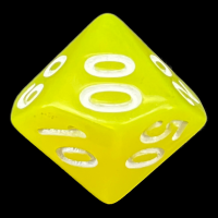 TDSO Pearl Yellow & White Percentile Dice
