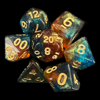 TDSO Phoenix Eternal Night 7 Dice Polyset LTD EDITION