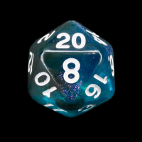 TDSO Photo Reactive Black & Blue D20 Dice