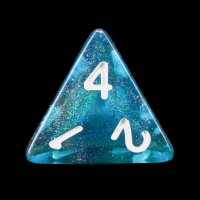 TDSO Photo Reactive Black & Blue D4 Dice