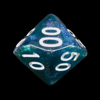 TDSO Photo Reactive Black & Blue Percentile Dice
