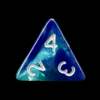 TDSO Photo Reactive Blue & Green D4 Dice
