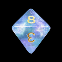 TDSO Photo Reactive Cyan & Purple D8 Dice