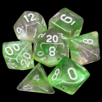 TDSO Photo Reactive Green & Purple 7 Dice Polyset