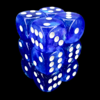 TDSO Photo Reactive Sapphire & Blue 12 x D6 Dice S