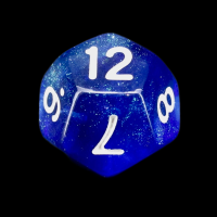TDSO Photo Reactive Sapphire & Blue D12 Dice