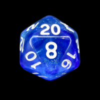 TDSO Photo Reactive Sapphire & Blue D20 Dice