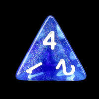 TDSO Photo Reactive Sapphire & Blue D4 Dice