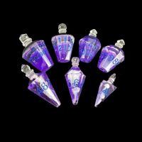 TDSO Potion Bottle Purple & Blue 7 Dice Polyset In Padded Case