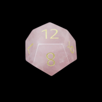 TDSO Gemstone Quartz Rose & Gold D12 Dice