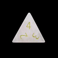 TDSO Gemstone Quartz Rose & Gold D4 Dice