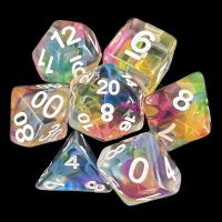 TDSO Ribbon Rainbow 7 Dice Polyset