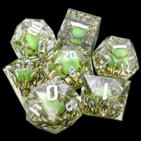 TDSO Sharp Edge Dragon Egg 7 Dice Polyset + Case