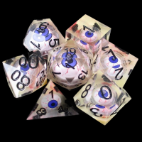 TDSO Sharp Edge Moving Eyeball - Liquid Core 7 Dice Polyset + Case