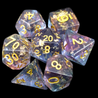 TDSO Sharp Edge Scattered Stars 7 Dice Polyset