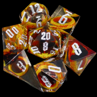 TDSO Sharp Edge The One Ring 7 Dice Polyset + Case