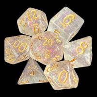 TDSO Shimmer Pink & Gold 7 Dice Polyset