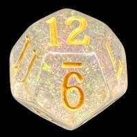 TDSO Shimmer Pink & Gold D12 Dice