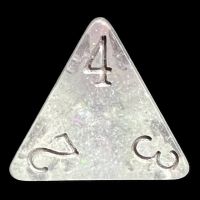 TDSO Shimmer Purple & Silver D4 Dice